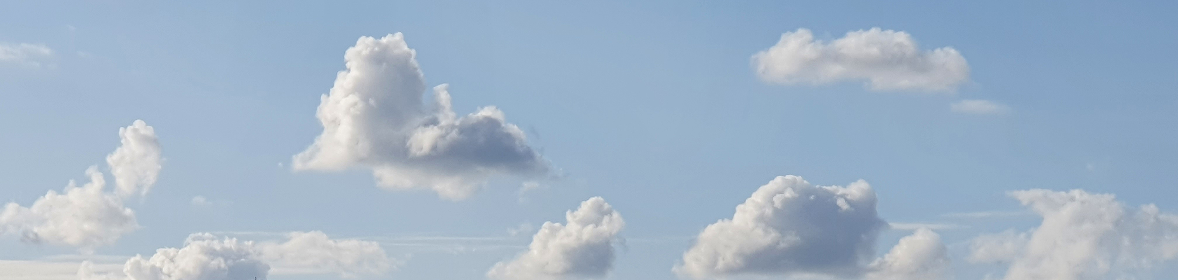 clouds on blue sky